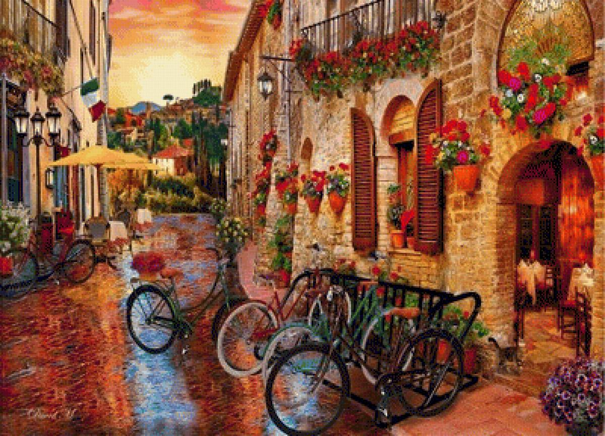 Biking Tuscany. - cityscapes. - предпросмотр