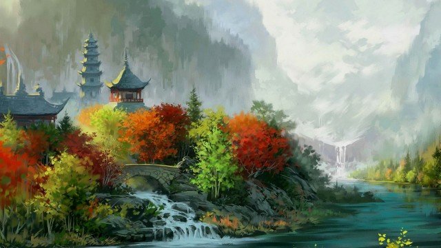 Chinese Painting. - landscapes.scenarys. - оригинал