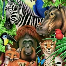 Оригинал схемы вышивки «Мир животных.» (№1943746)