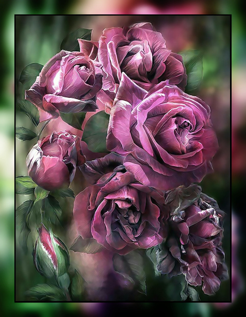 Розы. Кэрол Кавалирис. - живопись., картина, цветы, розы - оригинал