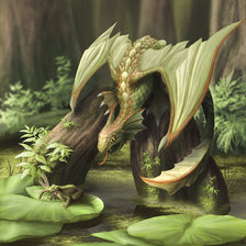 Схема вышивки «дракон»