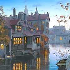 Схема вышивки «РЕЧНОЙ ГОРОДОК»