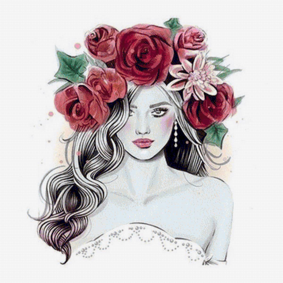 Donna flower rose - donna - предпросмотр