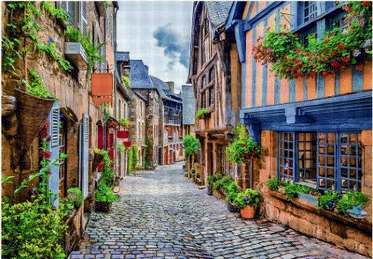 Old Street in Italy. - cityscapes.flowers and gardens. - предпросмотр