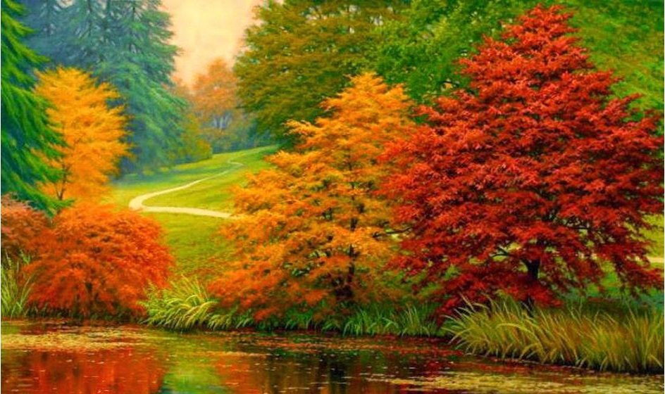 осень - природа, осень, пейзаж, парк - оригинал