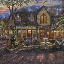 Схема вышивки «ФОНТАН»