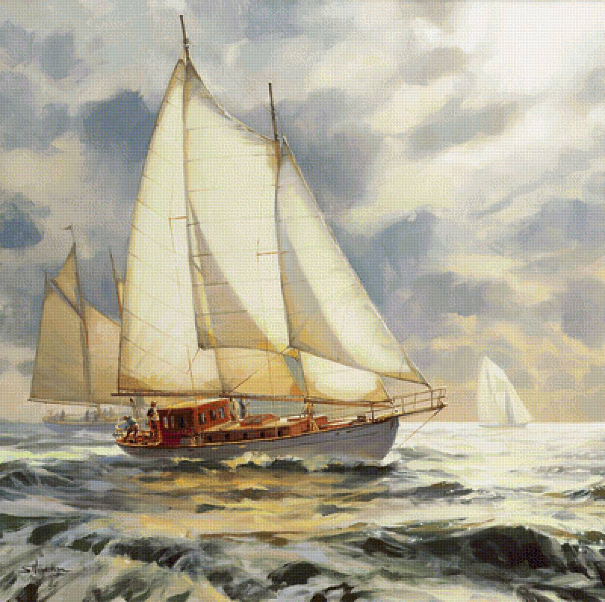 Ahead of the Storm. - steve henderson painter.seascapes. - предпросмотр