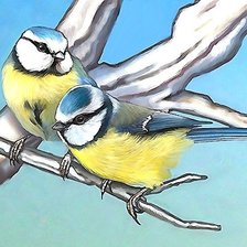 Схема вышивки «птички»