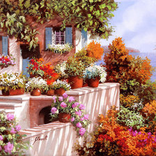 Схема вышивки «Intricate Terrace.»