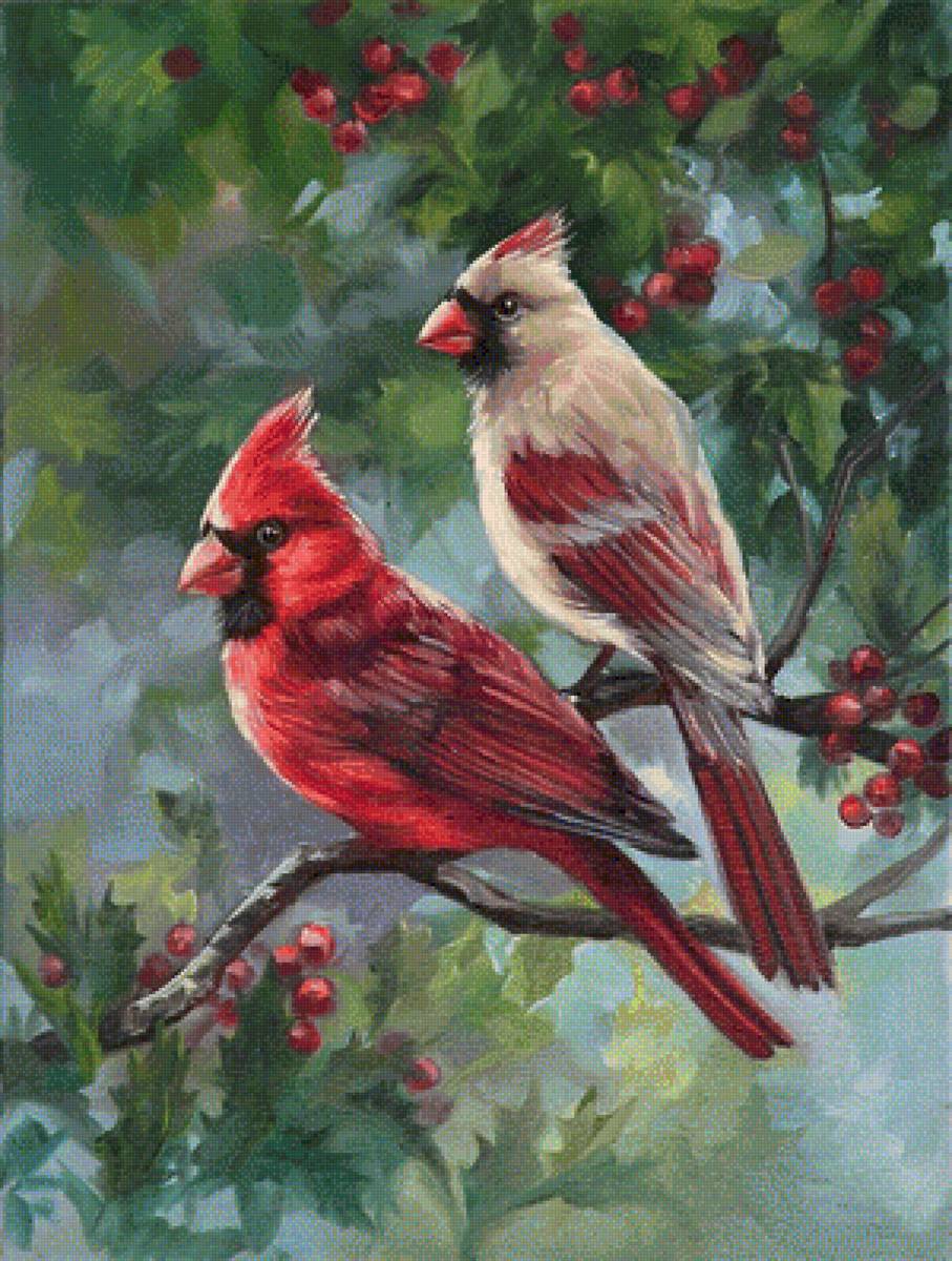 Two Birds. - laurie snow-hein painter.birds. - предпросмотр