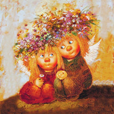 Схема вышивки «Ангелочки Галины Чувиляевой»