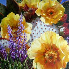 Схема вышивки «Цветы»