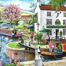 Схема вышивки «НА БЕРЕГУ КАНАЛА»