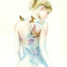 Оригинал схемы вышивки «Butterfly Tattoo» (№1946578)