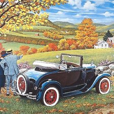 Схема вышивки «ОСЕННИЙ ПЕЙЗАЖ»