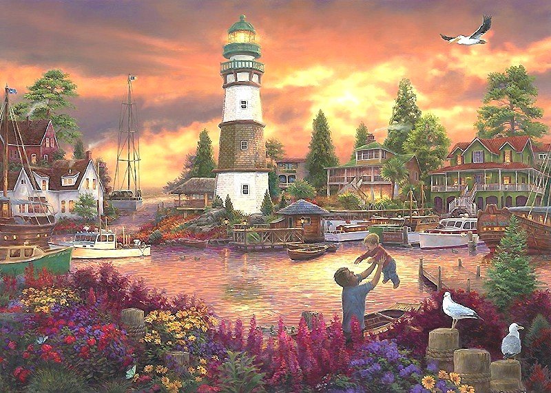 ПОСЁЛОК У МОРЯ - оригинал