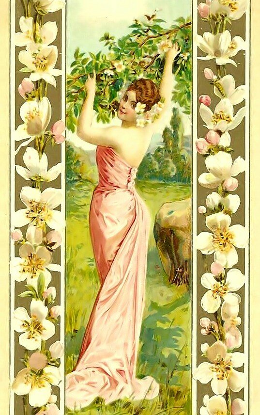 Винтажные красавицы. - винтаж, девушка. - оригинал