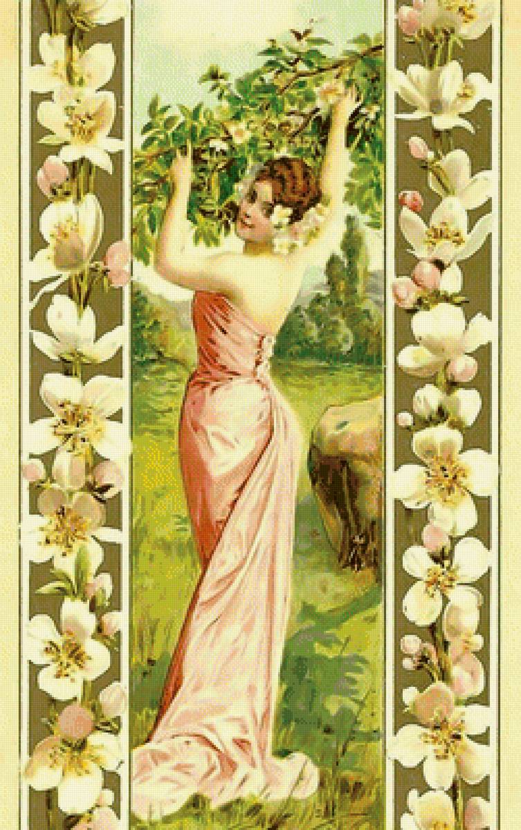 Винтажные красавицы. - винтаж, девушка. - предпросмотр