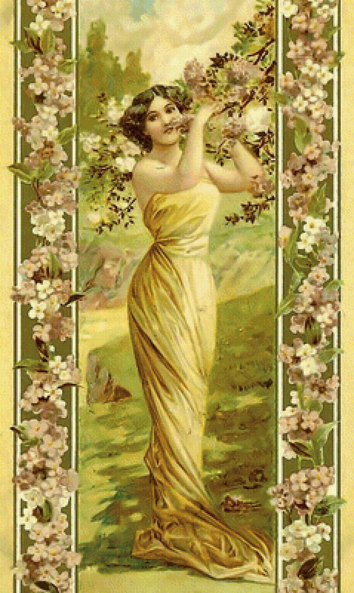 Винтажные красавицы. - винтаж, девушка. - предпросмотр