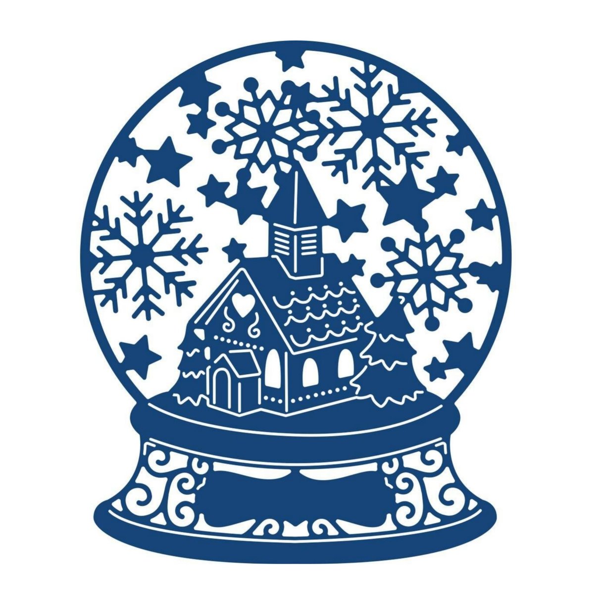 Glass casa noel - monocolore - оригинал