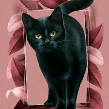 Оригинал схемы вышивки «Черный котик.» (№1947441)