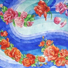 Схема вышивки «акварель»