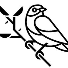 Схема вышивки «Птичка»