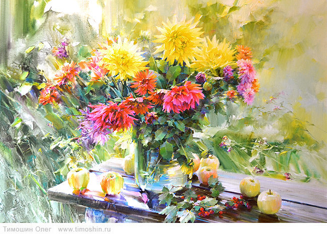 букет астр - букет, цветы, астры - оригинал