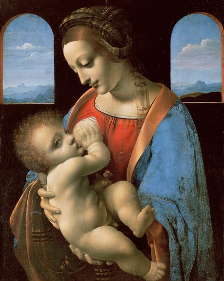 The Litta Madonna - by leonardo da vinci(1490) - оригинал