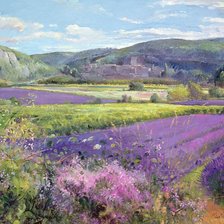 Схема вышивки «Lavender Fields In Old Provence»