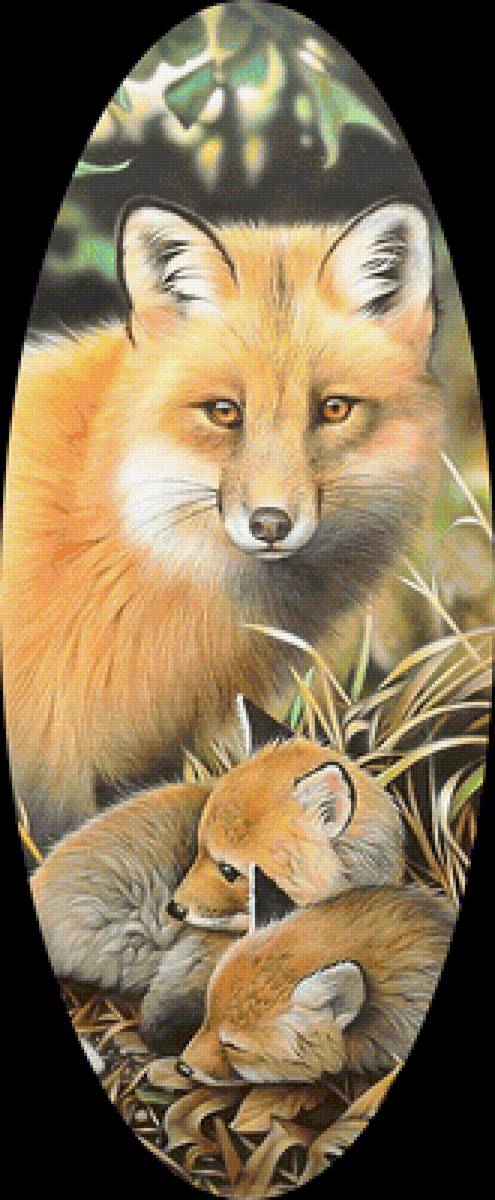 Серия "Лисы" - животные, лиса, лисята - предпросмотр