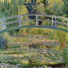 Схема вышивки «The Waterlily Pond With The Japanese Bridge, 1899»