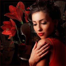 Схема вышивки «девушка»