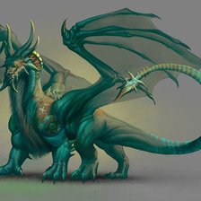 Схема вышивки «дракон»