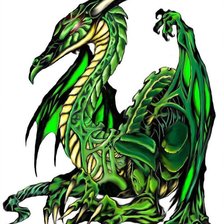 Схема вышивки «дракон»