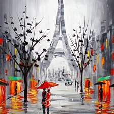 Схема вышивки «dážd»