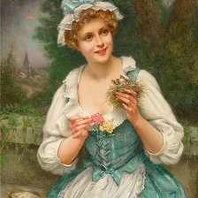 Схема вышивки «dievča»