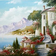 Схема вышивки «obraz,more»