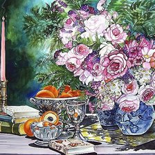 Схема вышивки «акварель»