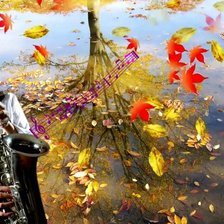 Схема вышивки «музыкальная осень»