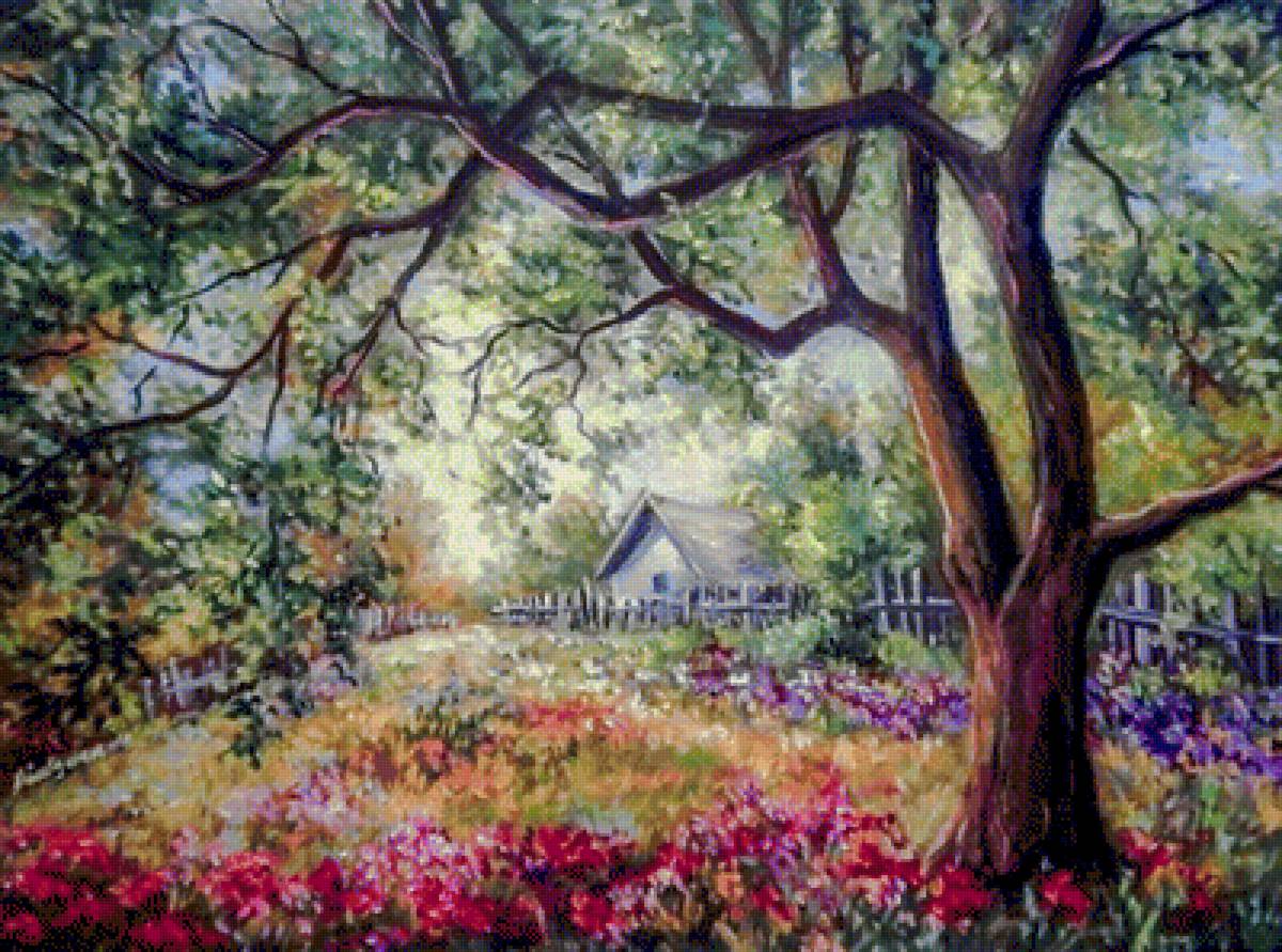 Spring. - anca bulgaru paintings.scenarys.flowers and gardens. - предпросмотр