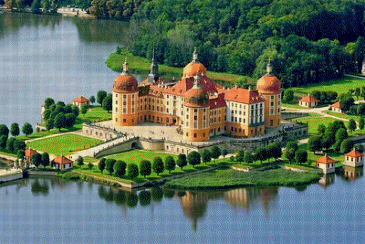 Замок на воде - замки - предпросмотр