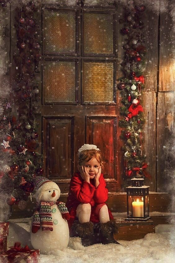 Новый год - зима, новый год, девочка - оригинал