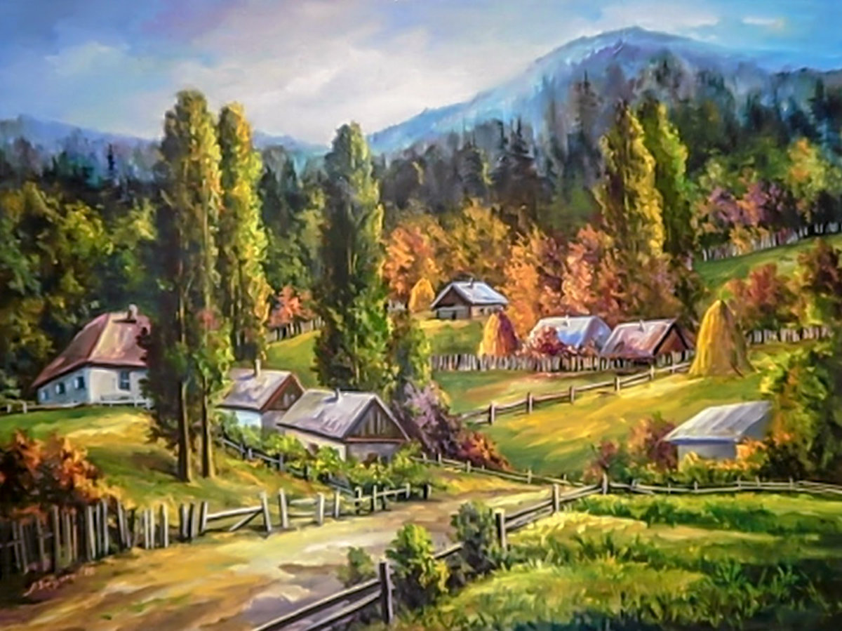 Quiet Village. - landscapes. - оригинал