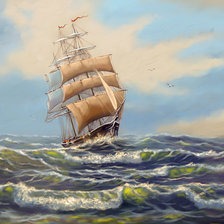 Схема вышивки «Adrift.»