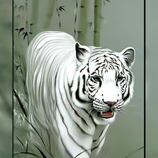 Оригинал схемы вышивки «Белый тигр.» (№1950904)