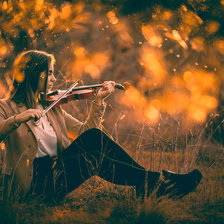 Схема вышивки «музыка осени»