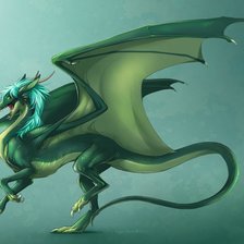 Схема вышивки «дракон»