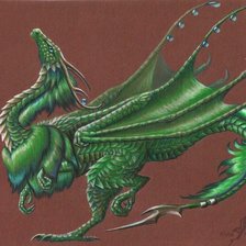 Схема вышивки «дракон»