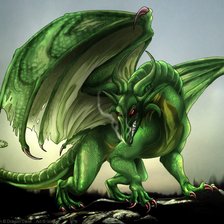 Схема вышивки «дракон»